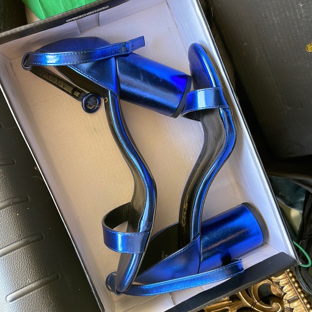 Lulu’s blue heels